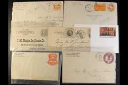 POSTAL STATIONERY 1860s-2000s MOSTLY USED Covers & Cards Accumulation In A Small Box. Many Airmail &... - Other & Unclassified