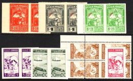 1930s PERFORATION ERRORS Attractive Selection Including Amateur Baseball 90c, 1b And 1b20 In Pair Imperf Between,... - Venezuela