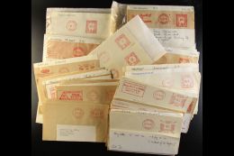METER MAIL CANCELS 1930's To 1980's Collection Of Covers/pieces, Sorted By Machine Types In A Small Biscuit Box.... - Other & Unclassified