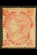 1862-64 3d Bright Carmine- Rose Small Corner Letters, SG 76, Mint Large Part OG, Straight Edge At Right With... - Other & Unclassified