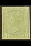 1877 4d Sage- Green Plate 15, Wmk Large Garter Imperforate IMPRIMATUR, Lightly Hinged Mint. For More Images,... - Other & Unclassified