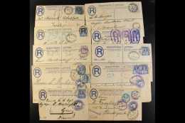 1888-1901 JUBILEE FRANKED REGISTERED ENVELOPES COLLECTION A Lovely Range Of Stationery Registered Envelopes (10),... - Other & Unclassified