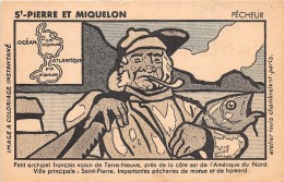 ST PIERRE ET MIQUELON / Très Belle Carte Illustrée - - Saint-Pierre-et-Miquelon