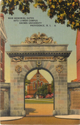 WAR MEMORIAL GATES INTO LOWER CAMPUS BROWN UNIVERSITY PROVIDENCE - Providence