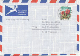 South Africa Air Mail Cover Sent To Germany Single Franked - Aéreo