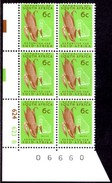 South Africa - 1974 Definitive 6c Control Block Pane B (**) # SG 319 - Blocks & Sheetlets