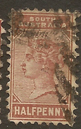 SOUTH AUSTRALIA 1883 1/2d QV SG 188 U #ZR167 - Oblitérés