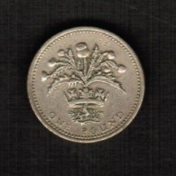 GREAT BRITAIN  1 POUND 1984 (KM # 934) - 1 Pond