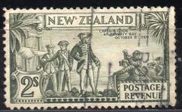 NEW ZEALAND 1941. The 2/- Captain Cook At Poverty Bay, Perf. 12½, Used - Oblitérés