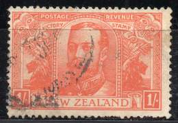NEW ZEALAND 1920. The One Shilling, Top Value Of Set, Short Perforations - Gebruikt