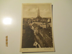 RATHENOW BLICK ZUR KIRCHE  , OLD POSTCARD ,0 - Rathenow