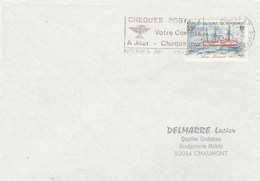 NOUVELLE CALEDONIE YT 460 SEUL SUR LETTRE NOUMEA  22/2/83 POUR CHAUMONT         -TDA173 - Lettres & Documents