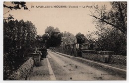 Carte Postale Availles-Limousine Le Pont CPA - Availles Limouzine