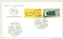 ITALIA FDC CAVALLINO - LAVORO ITALIANO NEL MONDO - ANNO 1983 ANNULLO SPECIALE - F.D.C.
