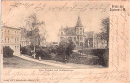 Gruss Aus Güstrow Mecklenburg Ecke Bleicher Und Grabenstrasse Belebt 24.7.1900 Gelaufen - Güstrow