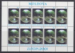 Europa Cept  2001 Moldova 1v  Sheetlet ** Mnh (F6225) - 2001