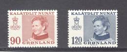 (S1652) GREENLAND, 1974 (Definitive Issue. Queen Margrethe II). Complete Set. Mi ## 90-91. MNH** - Neufs