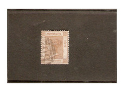HONG KONG 1863 - 1871 2c PALE YELLOWISH BROWN SG 8b WATERMARK CROWN CC GOOD USED Cat £13 - Used Stamps