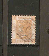 HONG KONG 1864 8c PALE DULL ORANGE SG 11 WATERMARK CROWN CC FINE USED Cat £13 - Used Stamps