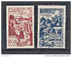 Maroc  1948  N° 226 + 267 . Neuf X X  Paire - Unused Stamps