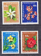 Polynésie Française 119 120 128 129 Fleurs De Polynésie Neuf * * TB  MNH Cote 10.5 - Neufs