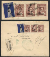 Official Cover Posted By Registered Mail In Buenos Aires On 14/OC/1941, Franked With 30c. + Cinderella Of The... - Autres & Non Classés