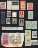 Small But Very Interesting Group Of Varied Revenue Stamps, Some Very Rare! - Autres & Non Classés