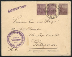 Cover Probably Dispatched In Punta Arenas, Rio Gallegos Or Further South, Franked With Stamps Of The Plowman Issue... - Autres & Non Classés