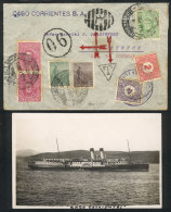 Cover Sent From Buenos Aires To Fray Bentos (Uruguay) By Steamer CABO CORRIENTES, With Mixed Postage 5c. Of... - Autres & Non Classés
