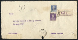 Front Of A Registered Cover Sent From CARCARANÁ (Santa Fe) To Buenos Aires On 13/MAR/1935 Franked With 45c.,... - Autres & Non Classés