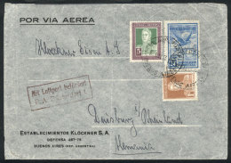 5/MAY/1933 Buenos Aires - Germany: Airmail Cover Franked With 5P. San Martín + Other Values (total 5.25P.),... - Autres & Non Classés