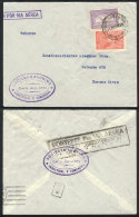 21/JUN/1932 PUERTO SAN JULIAN - Buenos Aires: Airmail Cover Franked With 30c. (GJ.636 + 642), With Interesting Mark... - Autres & Non Classés