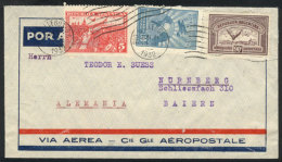 21/JUN/1932 RIO GALLEGOS - Germany: Airmail Cover Sent By Air France Franked With 1.05P., With Transit Backstamp Of... - Autres & Non Classés