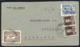 21/FE/1930 Buenos Aires - Germany: Airmail Cover (by Air France) Franked With 1.60P., Transit Backstamp Of Paris... - Autres & Non Classés