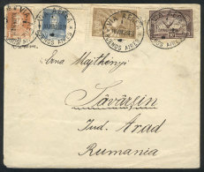Envelope Of "Gran Hotel Viena, De Buenos Aires", Sent Via Air France To ROMANIA On 10/JUN/1929 Franked With 1.47P.,... - Sonstige & Ohne Zuordnung