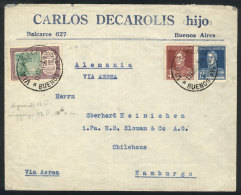 12/AP/1929 Buenos Aires - Germany: Airmail Cover Franked With 1.42P., VF Quality! - Sonstige & Ohne Zuordnung