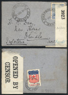Cover Sent To England On 9/JA/1918 Franked With 12c., Cancelled HUANQUEROS (Santa Fe), On Back A Cinderella Of The... - Sonstige & Ohne Zuordnung