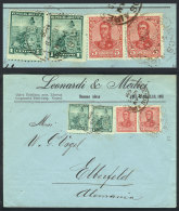 MIXED POSTAGE Liberty + San Martin In Oval: Cover Sent From Buenos Aires To Germany On 29/NO/1909, One Stamp Of 1c.... - Autres & Non Classés