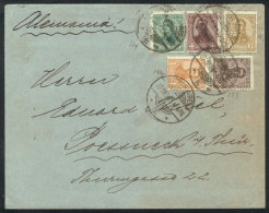 MULTICOLOR POSTAGE: Cover Sent From Buenos Aires To Germany On 27/SE/1909 Franked With 16c., With 5 Different... - Sonstige & Ohne Zuordnung