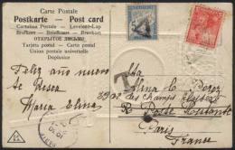 Postcard Sent To France In DE/1904, Franked With 5c. Seated Liberty (GJ.222) Along Postage Due Stamp Of 5c. Applied... - Sonstige & Ohne Zuordnung