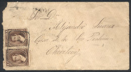 Cover Franked With Pair GJ.36, With Rectangular Datestamp Of MAGDALENA (Buenos Aires), Sent To Chivilcoy On... - Sonstige & Ohne Zuordnung
