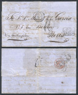 26/OCT/1868 BUENOS AIRES - Paris: Letter Sent By British Mail, On Reverse It Bears A Datestamp Of The British... - Sonstige & Ohne Zuordnung