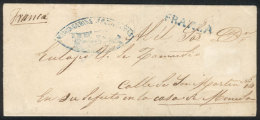 Cover Sent From Monte To Buenos Aires On 13/OC/1855, With Double Ogive MENSAJERIAS ARGENTINAS Marking Illustrated... - Autres & Non Classés