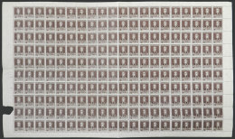 GJ.602, 1925 2c. San Martín W/o Period With "M.R.C." Overprint, Complete Sheet Of 200 Stamps, Including... - Service