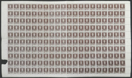 GJ.602, 1925 2c. San Martín W/o Period With "M.R.C." Overprint, Complete Sheet Of 200 Stamps, Including... - Officials