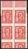 GJ.1139A, Block Of 4 Or 6 Stamps (depending On The Point Of View) With STRONGLY SHIFTED PERFORATION, Excellent! - Autres & Non Classés