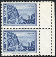 GJ.1137A, Pair With DOUBLE PERFORATION On The Right Sheet Margin, Producing 2 Small Labels, VF Quality! - Sonstige & Ohne Zuordnung