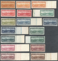 GJ.273, 1902 Port Of Rosario, 17 Different TRIAL COLOR PROOFS (different Colors, Shades And/or Papers), All Of... - Sonstige & Ohne Zuordnung