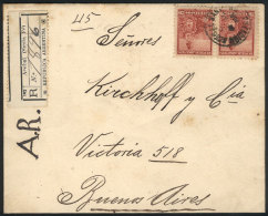 GJ.229, Pair 20c. Liberty Franking A Cover Sent From Acebal (Santa Fe) To Buenos Aires In JUL/1900, VF Quality,... - Sonstige & Ohne Zuordnung