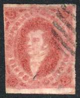 GJ.34, With Mute "ellipse Of 9 Bars" Cancel Of CORRIENTES, Extremely Rare In This Printing, VF! - Oblitérés